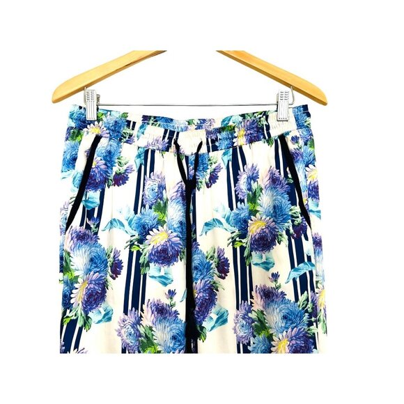 J.Crew Summer Pants Pull-up Drawstring Floral Size 10 - Picture 3 of 11